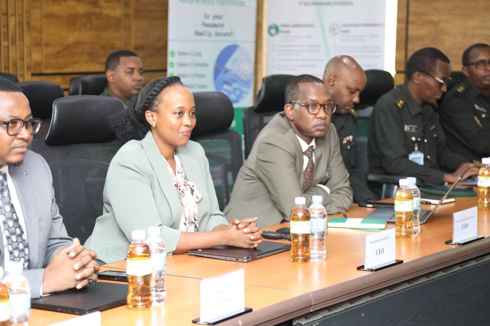 Zigama CSS management and officers of the member institutions in the head office boardroom